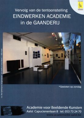 Tentoonstelling / Eindwerken Academie in de Gaanderij